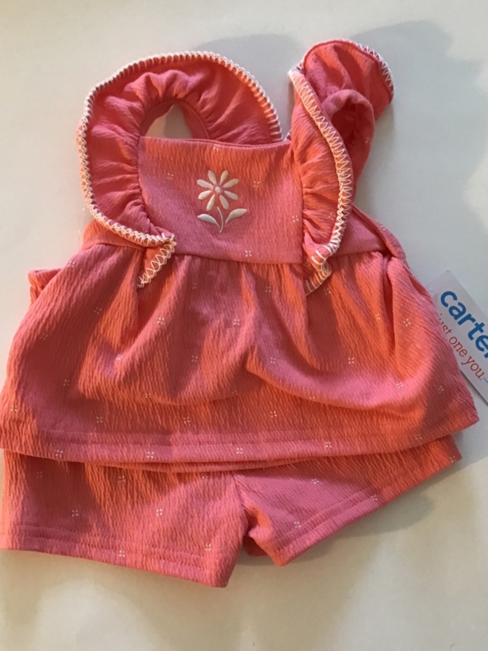 Carter’s Infant Girls 2 Piece Shorts Set Size 6 months